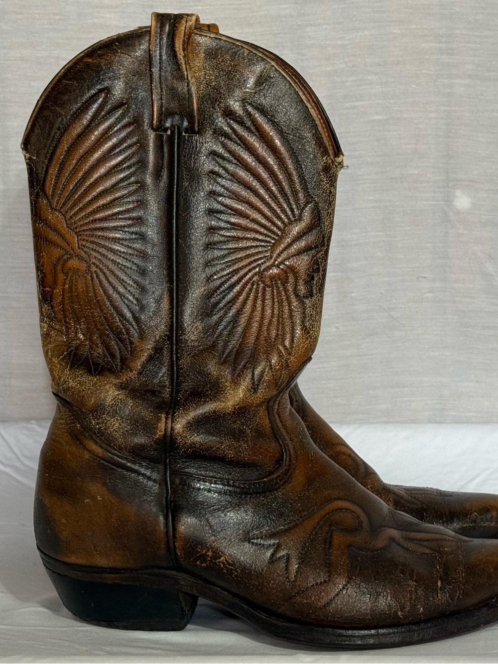 Vintage Boulet Canada Indian Head Western Cowboy Boots Men’s 7.5